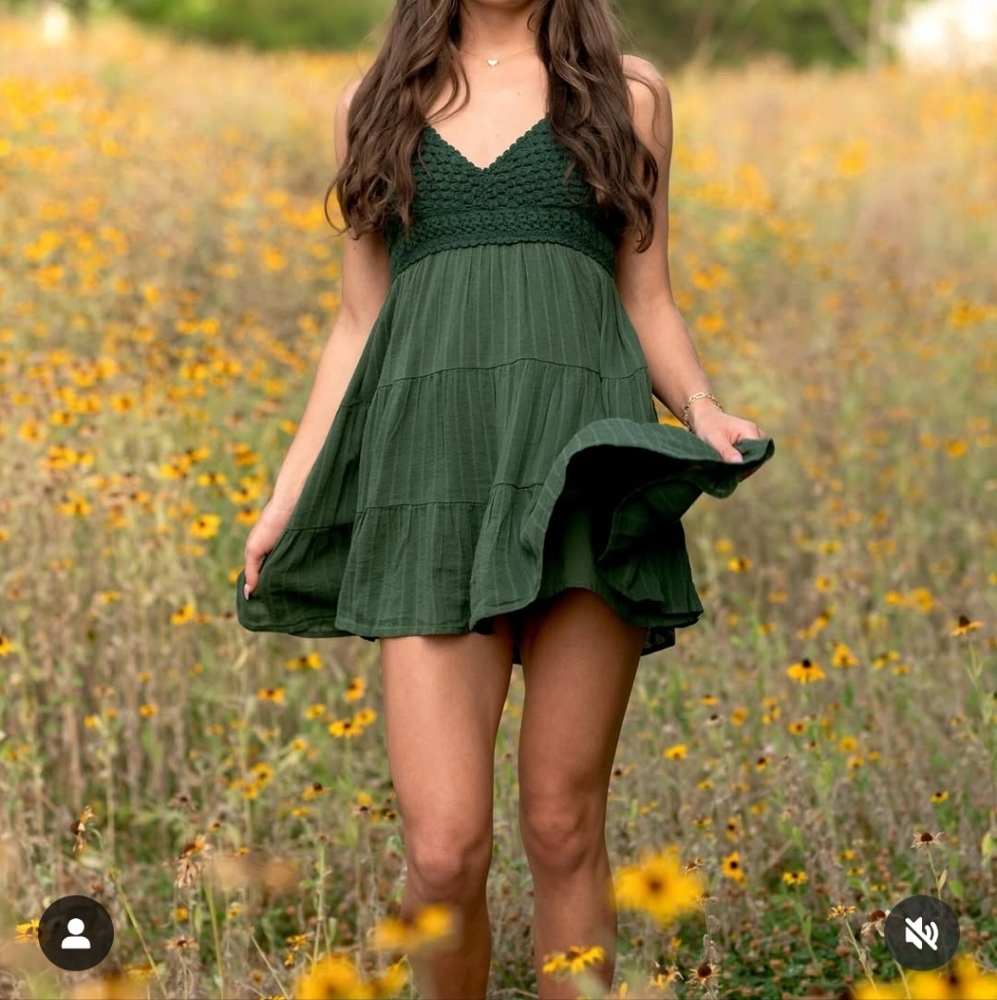 Aerie Textured Mini Sundress